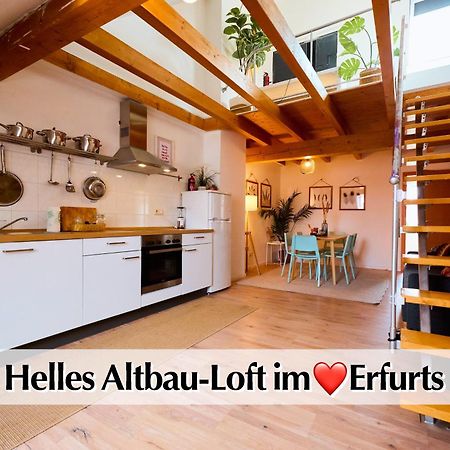 Helle 72Qm Maisonette Wohnung Im Herzen Erfurts Mit Kingsize Bett, Smart-Tv, Etc Exterior photo